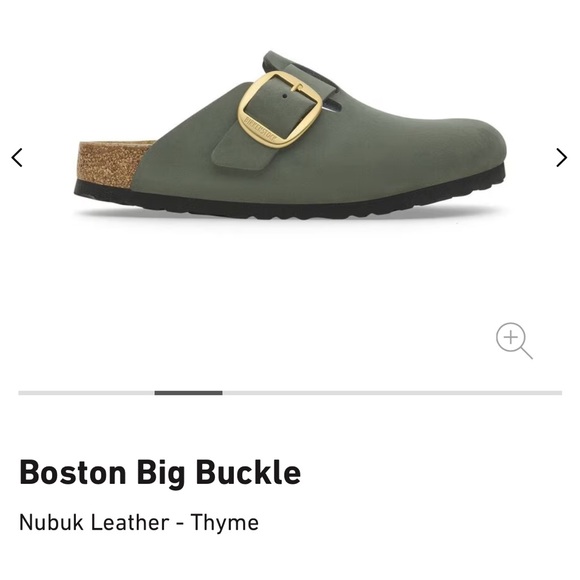 Birkenstock Thyme Clogs with Gold Buckles - Picture 11 of 14